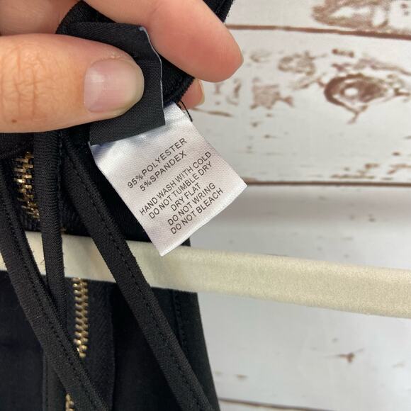 Windsor M Black Strappy Sweetheart High Halter Neck Racerback Bodycon Mini Dress - Picture 8 of 8